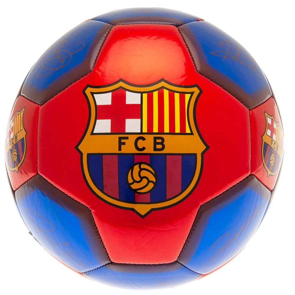 FC Barcelona Signature Soccer Ball (5) (Blue/Red)