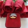 8 mm Tungsten Men's Rings Black and Rose Gold Wedding Engagement Band Brushed Finish Jewelry Grooved Ring Tc-007 6 view 4