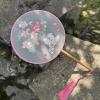 ELICNA Ancient Wind Tuan Fan Su Embroidery Women's Fan Embroidery Group Fan Embroidery Group Fan Embroidery Ball Powder Suzhou Double-Sided Embroidered Fan Hanfu Children's Round Fan view 1