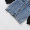 Kids Boys Girls Hooded Classic Retro Denim Jacket Button Coat Patchwork Hooded Outerwear Windproof (A, 12-18 Months) view 4