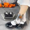 Baby Boys Girls Halloween Socks Set Cartoon Thin Breathable Stretch Socks Non Slip Socks for Unisex 3PCS (Black, M) view 2