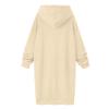7-R56 Beige Relaxed Fit Long Plus Size Dresses for Women Winter Fall Cuff Sleeve Midi Brunch Thermal Fuzzy Hooded Basic Dresses Ladies 2023 Clothing Trendy RH S view 3