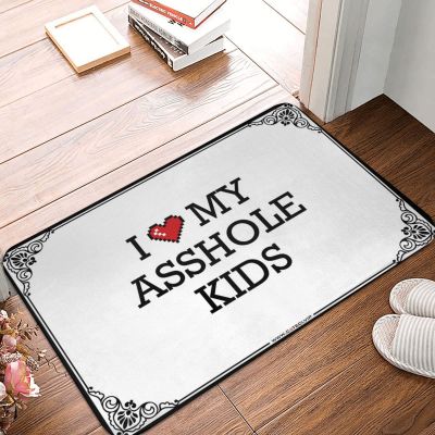 Abipuir Front Porch Mat Outdoor I Love My Ass-le Kids Doormat Summer Floor Mat Outdoor Bar Accessories Decor (Color : Colour, Size : 40X60CM)