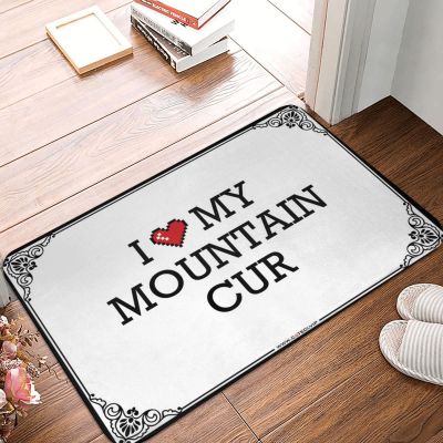 Abipuir Doormat Indoor Entrance Funny I Love My Mountain Cur Doormat Farmhouse Bathroom Rug Farm Bath Mat (Color : Colour, Size : 40X60CM)