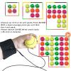ZUYEE 16 Pack Wrist Return Ball 1.85 Inch Balls On A String Rubber Rebound Sports Wrist Exercise Balls (Basketball, Baseball, Soccer) Wristband Toy for Children Kids Gift or Play view 2