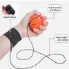 ZUYEE 16 Pack Wrist Return Ball 1.85 Inch Balls On A String Rubber Rebound Sports Wrist Exercise Balls (Basketball, Baseball, Soccer) Wristband Toy for Children Kids Gift or Play view 4