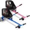 Hoverboard Seat Attachment Go-Kart Fits 6.5/ 8/ 10 Hoverboards, Hover Cart for Kids & Adults, Accessory for Self Balancing ScooterBlue+Pink 2 Pack view 1