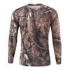 Long Sleeve Camo T-Shirt for Men Vintage Military Camouflage Athletic Compression Shirt Workout Running Fishing Hunting Shirt Tops view 1