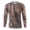 Long Sleeve Camo T-Shirt for Men Vintage Military Camouflage Athletic Compression Shirt Workout Running Fishing Hunting Shirt Tops view 2