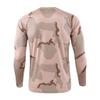Long Sleeve Camo T-Shirt for Men Vintage Military Camouflage Athletic Compression Shirt Workout Running Fishing Hunting Shirt Tops view 3