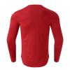 Mens Compression Shirts Long Sleeve Base-Layer Quick Dry Athletic Workout T Shirts Active Sports Gym Running Jogging Muscle Shirts Tops Fashion Undershirt Water Sports Rash Guard Red view 4