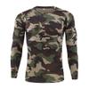 Long Sleeve Camo T-Shirt for Men Vintage Military Camouflage Athletic Compression Shirt Workout Running Fishing Hunting Shirt Tops view 1