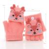 Baby Cartoon  Winter Glove Hanging Neck Knit Warm Mitten with Rope Kid Full Finger Glove Xmas (Yellow, One Size) view 4
