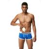 JOCKMAIL Mens Padded Boxer Brief Underwear with Hip Pad Enhancing Buttcocks Boxer Shorts (M, 435-Blue) view 2