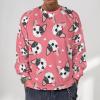 Animal Pug Dog Men's Crewneck Sweatshirt Long Sleeve Pullover Sweater Casual Outwear Tops M view 2