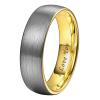 6 mm Wedding Jewelry Tungsten Carbide Rings for Men Women Domed Brushed I Love You Engraved view 1