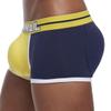 JOCKMAIL Mens Padded Boxer Brief Underwear with Hip Pad Enhancing Buttcocks Boxer Shorts (XXL, 410-Dark Blue) view 1