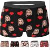 Custom Boxers for Men Boyfriend Husband Father, Personalized Face Underwear with Picture Customized Funny Boxers for Men Birthday Father's Day Valentine's Day Gifts for Him,Medium view 1