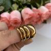 6 mm Gold Tungsten Steel Wedding Band Men Women Engagement Ring Domed Polished Comfort Fit Tungsten Engraved 13 view 4