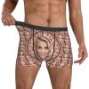 Custom Boxers for Men Boyfriend Husband Father, Personalized Face Underwear with Picture Customized Funny Boxers for Men Birthday Father's Day Valentine's Day Gifts for Him,Medium view 2