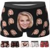 Custom Boxers for Men Boyfriend Husband Father, Personalized Face Underwear with Picture Customized Funny Boxers for Men Birthday Father's Day Valentine's Day Gifts for Him,Small view 1