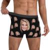 Custom Boxers for Men Boyfriend Husband Father, Personalized Face Underwear with Picture Customized Funny Boxers for Men Birthday Father's Day Valentine's Day Gifts for Him,Small view 2