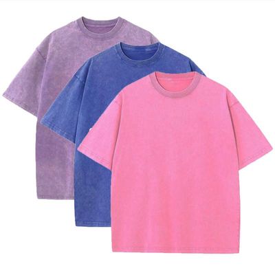 3 Pack Men's Oversized Heavy Cotton T-Shirts Vintage Tee Loose Fit Short Sleeve Casual Shirts for Men