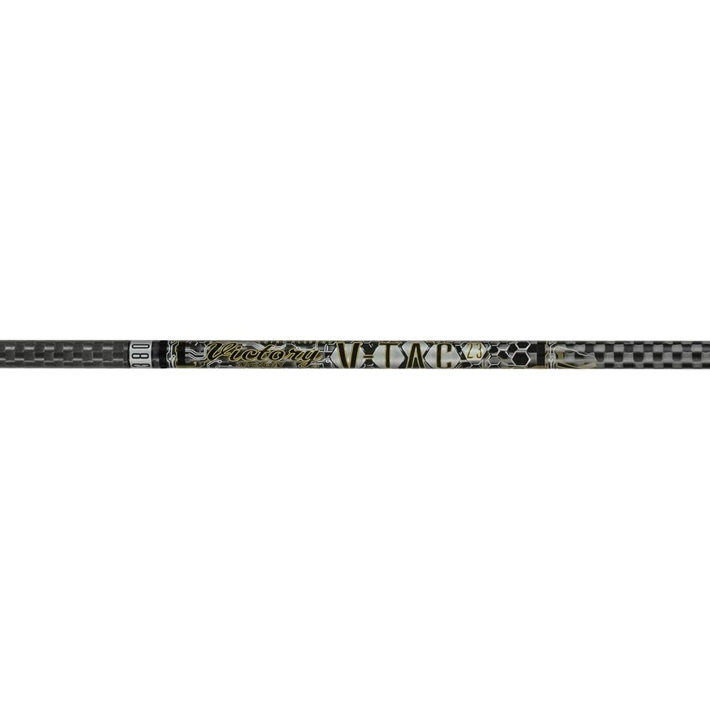 Victory Archery VTAC 23 0.314" Large Diameter Target Arrow (Spine: 270, 12 Pack Bare Shafts, Straightness  0.001 - Elite - Yellow)