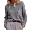 Akivide Women Fall Oversized Crewneck Sweaters Winter Fashion Lightweight Loose Stand Collar Knit Pullover Sweaters Outfits Plus Size view 1