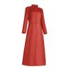 Women's Clergy Robes Costume Minister Church Robe Priest Cassock Pastor Minister Coat 2023 Halloween Cosplay Cloaks Plus Size Victorian Dress Halloween Customs for Women Renaissance Dress view 1