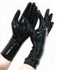 ABWL Black Latex Gloves for Women Men,Short Natural Rubber Gloves Cosplay Costume Party Clubwear (Black, XL) view 4