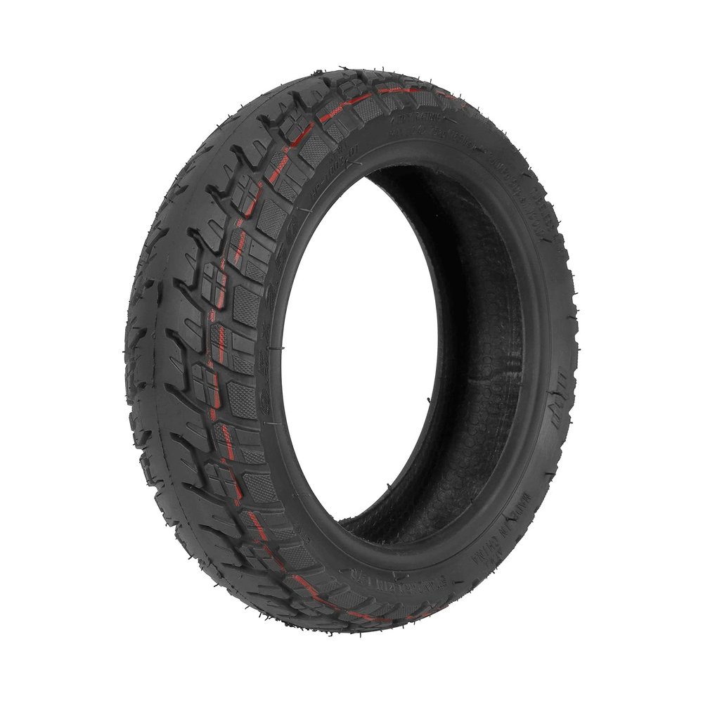 SYACHI 9.5 x 2.5 9.5-inch Rubber Explosion-proof Tubeless Tire + Straight Nozzle Replace for NIU Kick Scooter KQi3 Sport/Pro/Max Electric Scooter Tire Parts (1)