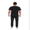COZYFIT Men Scrubs Set  Stretch V-Neck Scrub Top & Jogger Pant with 8 Pockets, Yoga Waistband, Anti-Wrinkle - Black, L view 2
