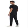 COZYFIT Men Scrubs Set  Stretch V-Neck Scrub Top & Jogger Pant with 8 Pockets, Yoga Waistband, Anti-Wrinkle - Black, L view 3