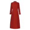 Women's Clergy Robes Costume Minister Church Robe Priest Cassock Pastor Minister Coat 2023 Halloween Cosplay Cloaks Renaissance Costume Women Slutty Halloween Costumes Womens Costumes view 1
