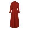 Women's Clergy Robes Costume Minister Church Robe Priest Cassock Pastor Minister Coat 2023 Halloween Cosplay Cloaks Renaissance Costume Women Slutty Halloween Costumes Womens Costumes view 2