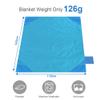 Ainiv Picnic Blanket, Mini Pocket Beach Mat 43.3 x 55.1IN (2-3 People) Foldable, Lightweight Waterproof Sand Free, Foldable Thin Ground Sheet for Outdoor Camping Hiking Travel - with Hand Strap view 3