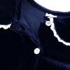 Kids Tales Child Velvet Pajama Sets Christmas Button Down Long Sleeve Shirt + Long Pants Boys Girls Solid Loungewear 2PCS view 2