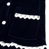 Kids Tales Child Velvet Pajama Sets Christmas Button Down Long Sleeve Shirt + Long Pants Boys Girls Solid Loungewear 2PCS view 4