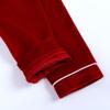 Kids Tales Child Velvet Pajama Sets Christmas Button Down Long Sleeve Shirt + Long Pants Boys Girls Solid Loungewear 2PCS view 4