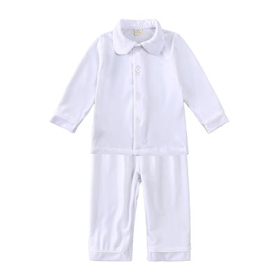 Kids Tales Child Velvet Pajama Sets Christmas Button Down Long Sleeve Shirt + Long Pants Boys Girls Solid Loungewear 2PCS