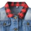 Toddler Kid Baby Boys Girls Denim Jacket Long Sleeve Button Down Jeans Coat Cowboy Overcoat Basic (Blue #2, 3-4 Years) view 2