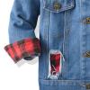 Toddler Kid Baby Boys Girls Denim Jacket Long Sleeve Button Down Jeans Coat Cowboy Overcoat Basic (Blue #2, 3-4 Years) view 4
