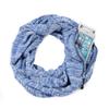 IFEBEGU Invisible Pocket Travel Scarf Winter Plaid Infinity Scarf with Zipper Pocket to store Phone, Keys, and Wallet,Women Lightweight Travel Neck Wrap (CM-01blue) view 1