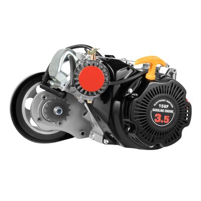 HinLIaDa 100cc Bicycle Motor Kit, 4-Stroke Bicycle Gasoline Engine Motor Gas Motorized Motor Bicycle Modified Engine Single Cylinder Air Cooling Engine Kit for Bikes with Large Triangular Frame Space