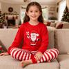 HYCLES Christmas Pajamas for Kids Girls Holiday Long Sleeve Sleepwear Santa Cotton Pajamas Sets for 2-12Y Boys/Toddler Pjs view 2