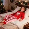 HYCLES Christmas Pajamas for Kids Girls Holiday Long Sleeve Sleepwear Santa Cotton Pajamas Sets for 2-12Y Boys/Toddler Pjs view 3