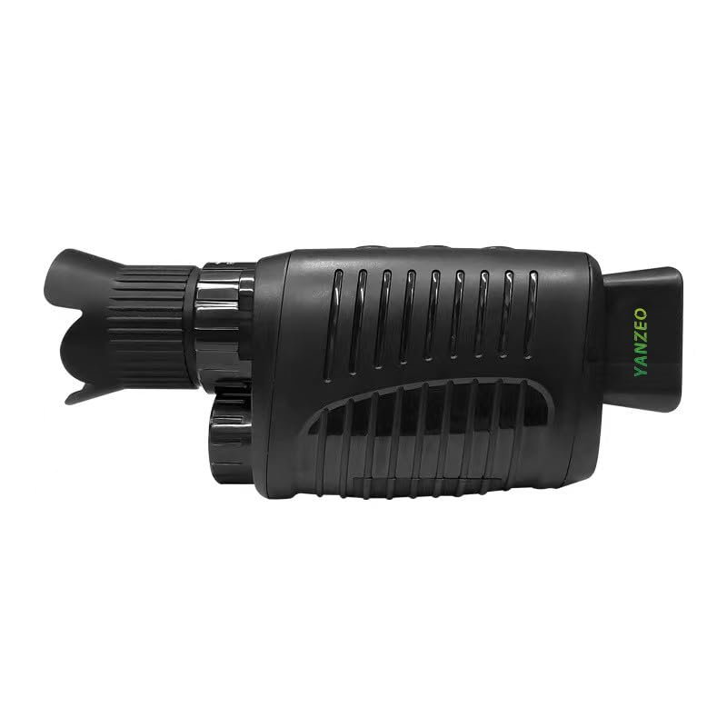 YANZEO Digital Infrared Night Vision Telescopes, Day and Night, Monocular Outdoor Telescope 5X Digital Zoom 300m Full Dark Viewing Distance for Hunting, Camping, Travel