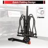 FORWODE 2" Hitch Mount Bike Rack Fits 2 X 80 lbs Bicycle, Platform Bike Rack for Car SUV Truck Standard, Foldable Wobble Free, Locking Hitch,Fat and Standard (A- Early Edition) view 4