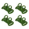 PATIKIL Headlamp Flashlight Holder, 4 Pcs Silicone Soft High Elastic Hands-Free Head Lamp Stand Replacement for Flashlight Outside Camping Riding, Green view 1